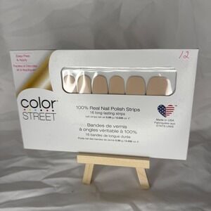 Color Street Nail Polish Strips Toffee Nut Tan Nude Solid FMC264 NEW